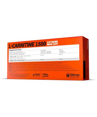 L-CARNITINE 1500mg 120 Capsules | Weight Loss Supplement | Turn Fat Into Energy | Slimming Pills - Buy Online on GoSupps.com