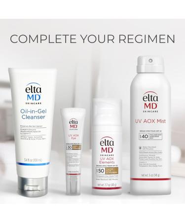 EltaMD UV AOX Mist Mineral Sunscreen Spray SPF 40 Broad Spectrum Face and Body Sunscreen with Zinc Oxide 100% Mineral Active Hydration Boost with Antioxidants Moisturizer with SPF 40 5 oz - Buy Online on GoSupps.com