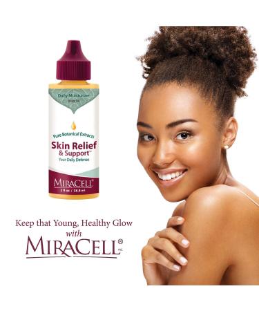 Miracell Skin Relief & Support Serum - Nourishing Oils: Apricot Coconut Sesame Jojoba Avocado Camellia Rosehip & Vitamin E - 2 oz | Buy Internationally - Buy Online on GoSupps.com