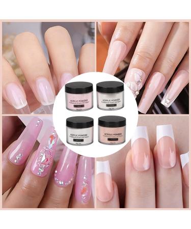 4 Colors Nail Carving Powder Long Lasting 3D Nail Extension Carving Powder Nail Supplies for Manicure 2.1oz - Buy Online on GoSupps.com