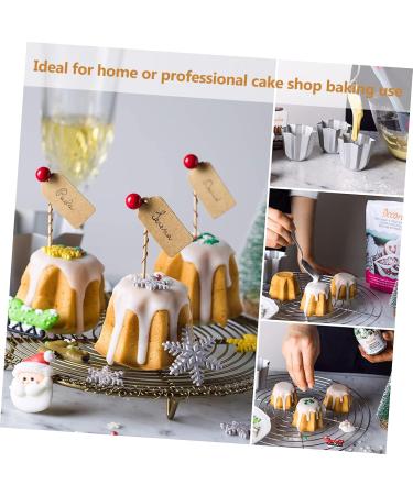 ABOOFAN 2pcs Octagonal Cake Mold Cupcake Molds DIY Cake Mold Fondant Mould Tray 3D Pie Pastry Aluminum Alloy - Buy Online on GoSupps.com