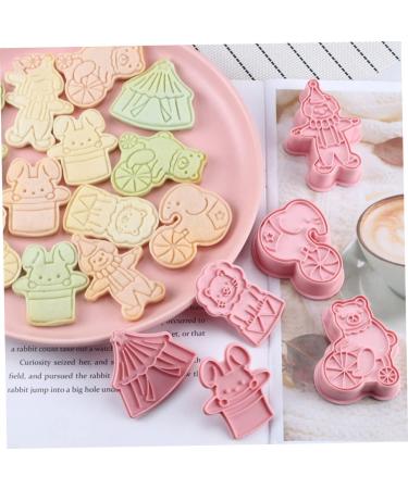 Alipis 1 Biscuit Mold Fudge Animal Crackers Pasties Fruit Muffin Mold Biscuits Cutter Metal 3D Bake Cookies 7.6x5cm Pink - Buy Online on GoSupps.com
