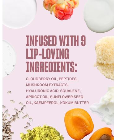 BABE ORIGINAL Cloud 9 Peptide Lip Serum | Daily Lip Treatment with Cloudberry Oil Mushroom Extracts Hyaluronic Acid for Dryness & Fine Lines | Smoothing & Hydrating Lip Moisturizer | Vegan Lip Care - Buy Online on GoSupps.com