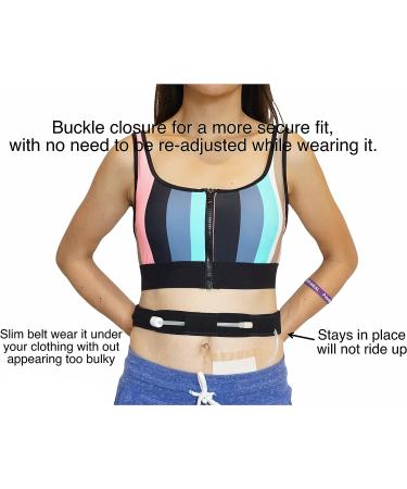 MandM Peritoneal Dialysis Belt-Buckle for Catheter Tube Storage - Secure & Comfortable PD Band for Men & Women - Black, Fits Up to 45 x 1.5 Inches - Buy Online on GoSupps.com