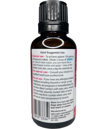 SSKI 1g/mL (30mL) 50mg per Drop | Maximum Strength 600 Drops Solution - Buy Online on GoSupps.com