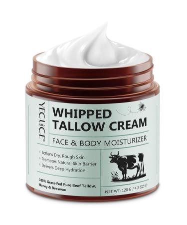 Suif de b uf fouett pour la peau 120 g hydratant pour le visage et le corps baume de suif de b uf pour r parer les peaux s ches endommag es