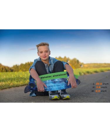 22 Inch Mini Cruiser Retro Skateboard for Kids - Starry Sky Design - Buy Online on GoSupps.com