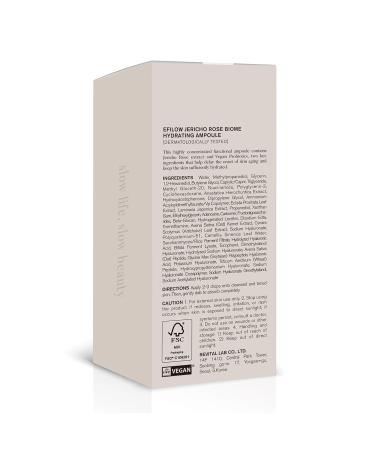 efilow Jericho Rose Biome Hydrating Facial Ampoule Moisture-Replenishing Face Serum for Dry Skin 10 Hyaluronic Acids & Peptides Vegan K-Beauty 1.69 fl oz (50 ml) - Buy Online on GoSupps.com