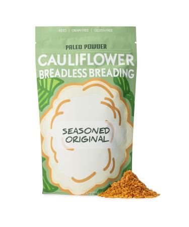 Paleo Powder Cauliflower Breadless Breading with Lemon Pepper Seasoning - Keto, Grain-Free, Gluten Free Original