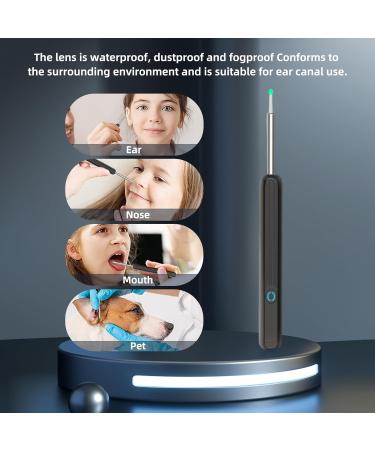 AVM NE3 Ear Wax Removal Kit - 1296p HD Wireless Endoscope with App Control & 8 Cleaning Tools for Kids Adults & Pets - IPX7 Waterproof - iOS & Android Compatible (Black - Buy Online on GoSupps.com