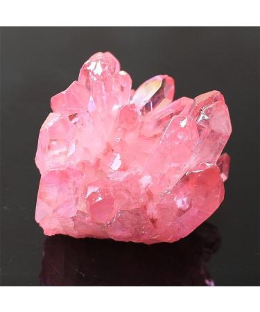 Natural Crystal Rough 100gNatural Quartz Crystal Pink Cluster Electroplate Colour Cluster Point Specimen Home Decor yuebang - Buy Online on GoSupps.com