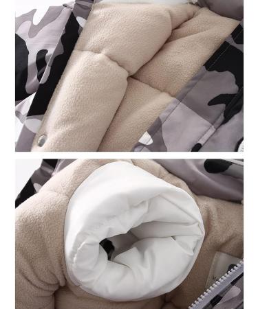 Kids Winter Snowsuit - Grey Waterproof Hooded One Piece Jumpsuit - 3-4 Years - Buy Online on GoSupps.com
