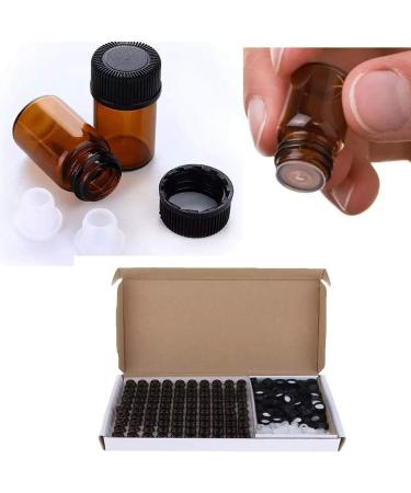 100 Pcs Huile Essentielle Glass Glass Glass Sample Drame Bouteille Mince Petite Bouteille D' chantillon D' chantillon De Parfum Ambre 1-3M(Size:2ml) - Buy Online on GoSupps.com