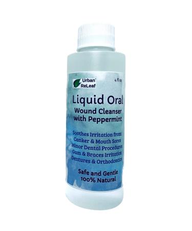 Urban ReLeaf Liquid Oral Wound Cleanser with Peppermint ! Soothe Irritation. Speed Healing. Natural Sea Salt Soak. Dental Work  Braces  Mouth  Gum  Canker sores  Orthodontics  dentures. Fresh Mint - Buy Online on GoSupps.com
