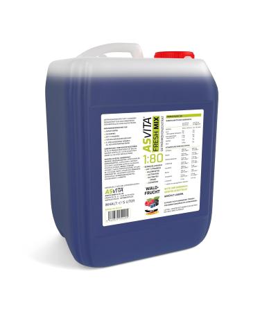 AsVita Sugar-Free Beverage Concentrate Fresh Mix 1:80 | 5 Litre Canister - 22 Delicious Flavours | International Shipping Available - Buy Online on GoSupps.com