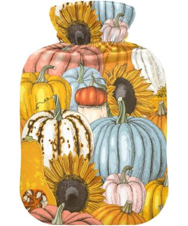 Thanksgiving Pumpkin Sonnen Flowers Heat Bottle - 1L Hand & Foot Warmer for Pain Relief & Cold Therapy - Buy Online on GoSupps.com