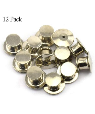 LQ Industrial 12PCS Metal Locking Pin Backs Clasp Bulk Pin Keepers for Name Tags Displaying Books Disney Pins Silver - Buy Online on GoSupps.com
