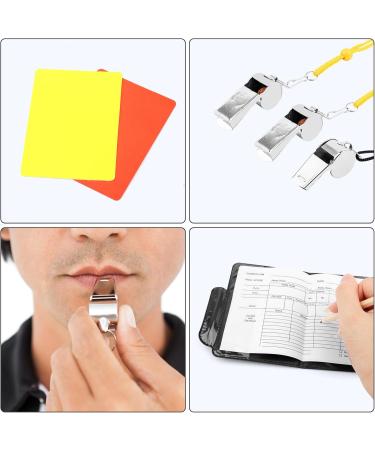 VFANDV Referee Set - Complete Football Referee Accessories with Yellow & Red Cards for Sports Coaching - Buy Online on GoSupps.com