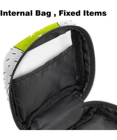 Portable Women's Binding-Up Bags | Menstrual Cup Pocket & Pads for Teenage Girls | Sweet Sloth Green Design - Buy Online on GoSupps.com