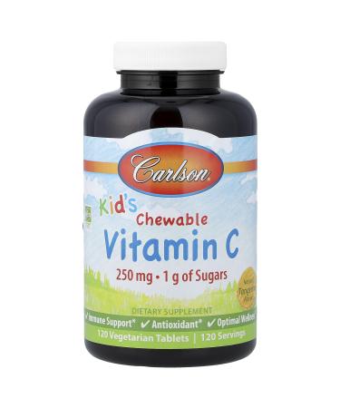 Carlson Labs Carlson For Kids Chewable Vitamin C 250mg 120 Tablets