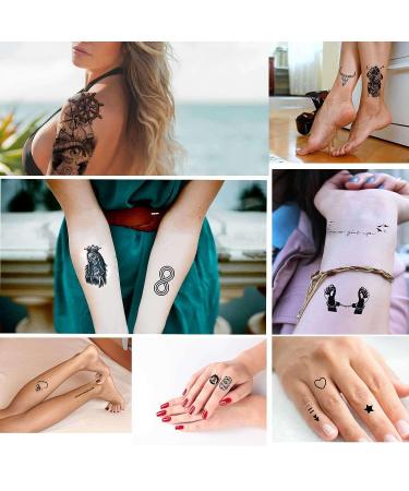 Quichic 200+ Pcs Temporary Tattoo Skull Angel Large Half Sleeve Tattoos - Men Women Arm Fake Tattoos for Sleeves - God Body Tattoos Prison - Buy Online on GoSupps.com