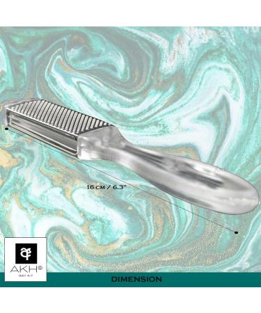 AKH Pedicure File | Stainless Steel Pedicure Foot File | Double-Sided Feet Exfoliator | Foot Rasp File | Hard Skin Remover | Pedicure Tool | Callus Remover and Foot Scrubber | for Dry Cracked Heels - Buy Online on GoSupps.com