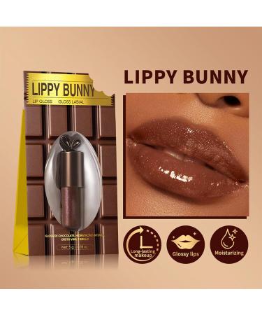 Dark Lip Gloss Moisturizing glossy mirror-effect lip gloss in dark chocolate brown for mature women cosplay beauty birthdays holidays | Smooth moisturizing formula with a glossy finish - Buy Online on GoSupps.com