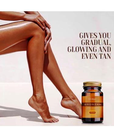 Dr. Viton BRONZAN Self-Tanning Capsules 30pcs per box Get a Natural Looking Darker Bronze Tan Without Aun All Year Round 100% Organic Ingredients - Buy Online on GoSupps.com