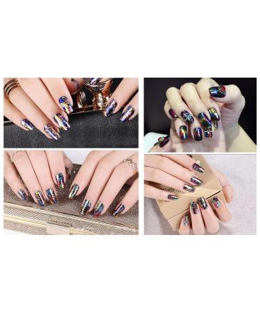 XICHEN Starry Sky Nail Art Stickers - 24 Colors DIY Foil Transfer Adhesive Glitters | Acrylic Nail Decoration (4cm*100cm) - Buy Online on GoSupps.com