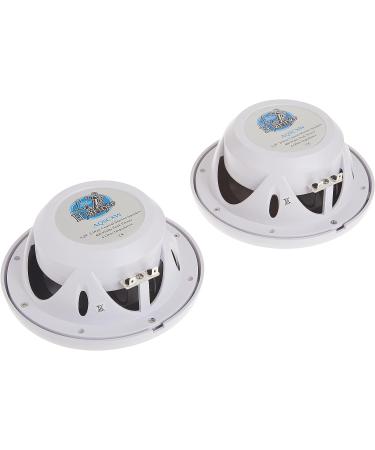Lanzar Marine Speakers - 5.25 Inch 2 Way Water Resistant Audio System - 400 Watt Power - Indoor/Outdoor Use - White, 1 Pair - Buy Online on GoSupps.com