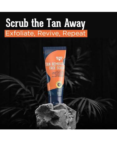 Beardhood Tan Removal Face Scrub - 3.5 oz | Effective Skin Brightening & Exfoliation for All Skin Types - Buy Internationally - Buy Online on GoSupps.com