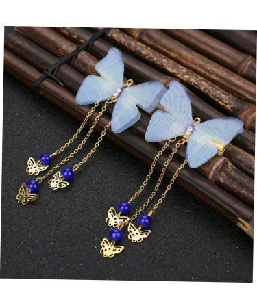 minkissy 4 Pairs Hanfu Butterfly Headdress Kids Barrettes for Hair Tassel Hair Clips Metal Side Hair Barrette Hair Barrettes Kid Hair Accessories Butterflies Clips Alloy Child Hairpin Fairy - Buy Online on GoSupps.com