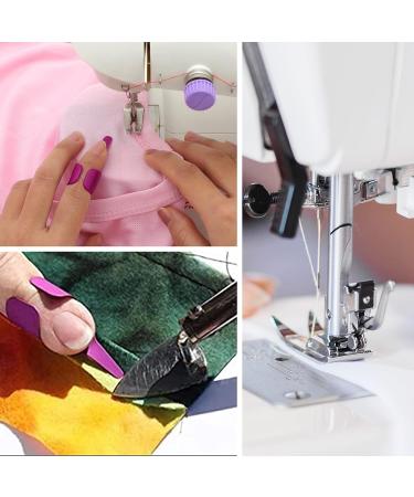 Sewing Fingerthing Pusher - Thumb Protector Sewing Tool (Black/Purple) - Buy Online on GoSupps.com