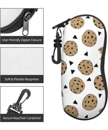OPSREY grass Pot Leaf printed Glasses Case Portable Zip Storage Case Neutral Sunglasses Soft Case Cookies Food Chip Biscuits One Size - Buy Online on GoSupps.com