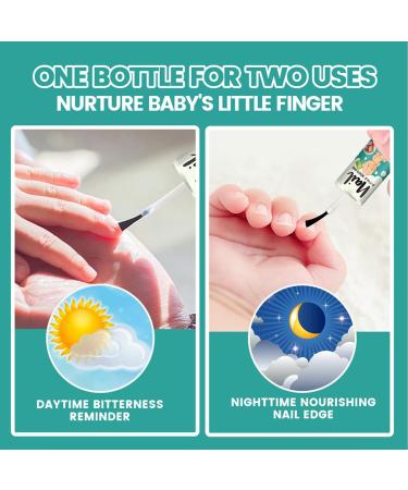 Dyeulget Anti Nail Biting Polish-Stop Biting Nails-Nail Biting Prevention Safe Odorless Double Head Design Discourages Nail Biting & Thumb Sucking For Children & Adults Natural Plant Extract - Buy Online on GoSupps.com