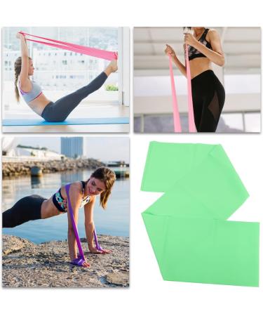 HANABASS Yoga Resistance Bands - Elastic Exercise Bands for Pilates Rehab & Strength Training - Light Green - International Shipping Available - Buy Online on GoSupps.com