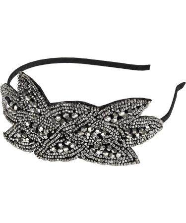 1920s Disco Ball Women's Headband | Gatsby Costume Accessory | Vintage Flapper Hair Band with Sequins & Pearls - Buy Online on GoSupps.com
