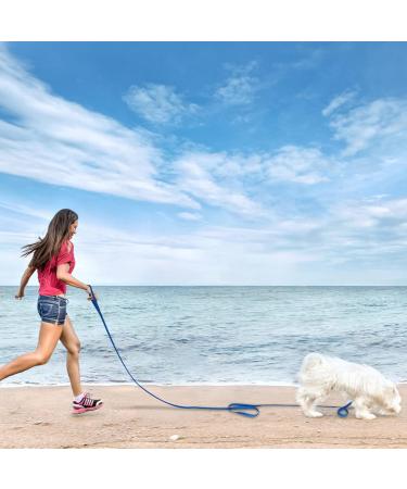 Wolfone 6m Blue Waterproof Dog Tow Line Leash - Heavy Duty Anti-Slip Training Leash for Outdoor Activities - Buy Online on GoSupps.com