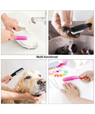 Raploy 3 Pcs Nail Brush Set for Fingernail and Toenail Cleaning - Curved Handle Grip, Pedicure Brushes for Men and Women - Buy Online on GoSupps.com