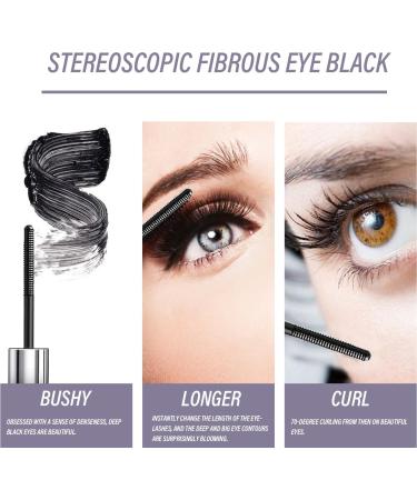 Curling eyelash wand mascara iron brush mascara waterproof makeup wand powerful metal small tube mascara washable ultra-slim metal mascara brushless mascara (Black-2pc) - Buy Online on GoSupps.com