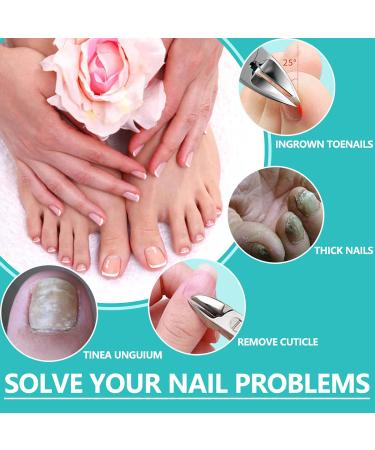 Professional Stainless Steel Toenail Clippers for Thick and Ingrown Nails - Sharp Curved Blade Nail Cutter for Men, Women, and Adults - Buy Online on GoSupps.com