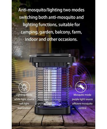 Bug Zapper Outdoor Waterproof Electric Mosquito Lamp 1-1/2 Acre Outdoor Coverage with Powerful Bulb and 1300V Instant Kill Grid Electric Insect Fly and Mosquito Trap - Buy Online on GoSupps.com