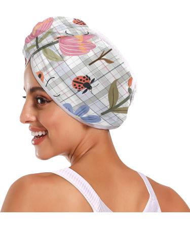 Super Absorbent Flower Hair Towels - 2 Pack Quick Dry Turbans for Women & Girls - Buy Online on GoSupps.com