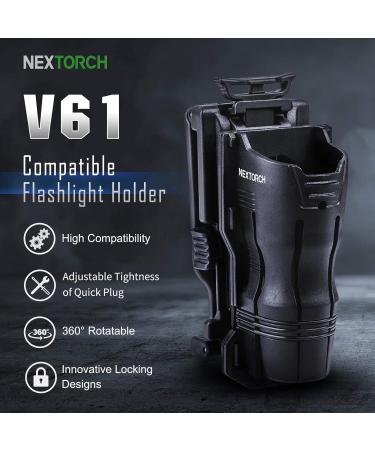 Tactical Flashlight Holster - 360 Rotatable for 24mm-30mm Small Flashlights | V61 - International Shipping Available - Buy Online on GoSupps.com