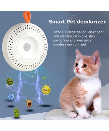 Mknzome Cat Litter Deodorizer | Intelligent Odor Eliminator | 99% Deodorization | Mini Air Purifier for Cat Toilets & Small Areas - Buy Online on GoSupps.com
