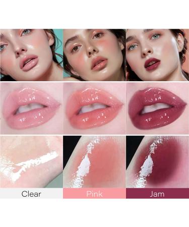 Buy Nourishing Glow Lip Oil - Vegan Tinted Lip Oil in Clear Jam & Pink | Moisturizing High-Shine Finish for Dry Lips - International Shipping Available - Buy Online on GoSupps.com