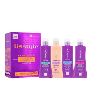 L'mar Lisstyle Progresive Straightening treatment Blowout KIT No Formol with Carbocysteine No Smell No Itching | Alisado Permanente Sin Formol (250 ml)