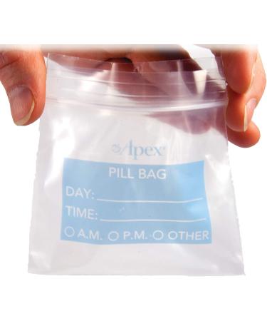 Apex Pill Bags â€“ 50 Count | Durable, Convenient Medication Storage - Buy Online on GoSupps.com