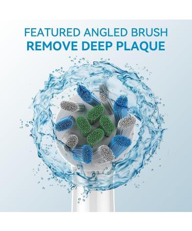 Buy Electric Toothbrush Replacement Heads - Plaque Blast Pack of 8 | Superior Twisted Bristle Refills for Family Oral Health - Buy Online on GoSupps.com