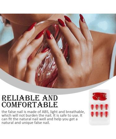dijiusidy False Nail Fashionable Various Shapes Fingernail Full Coverage Strong Viscosity Adjustable Paster for Manicure Art 18 F741 18 1 count (Pack of 1) - Buy Online on GoSupps.com